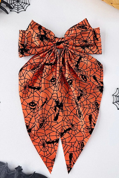 Halloween Spiderweb Bow Hair Clip
