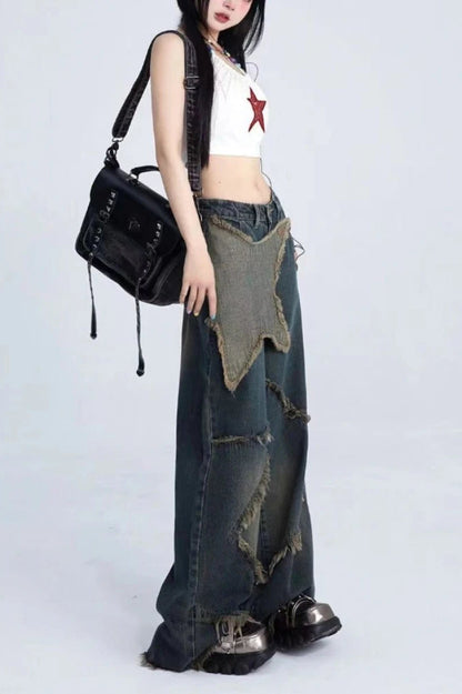Vintage Star Wide Leg Jeans
