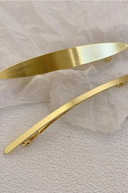Minimalist Sleek Metal Spring Hair Clip