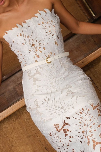 Strapless Bodycon Mini Prom Dress