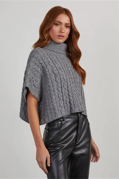 Oversized Turtleneck Pullover Sweater