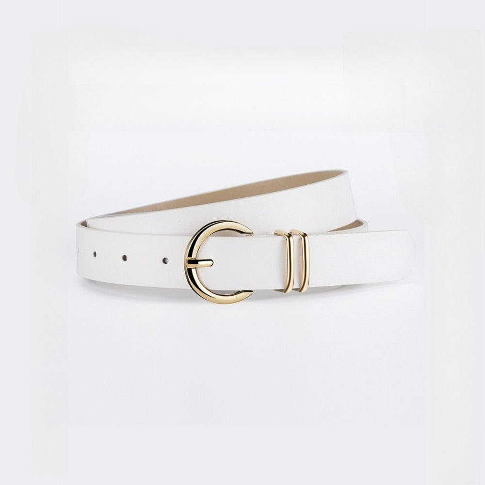 Minimal Double Ring Buckle Belt