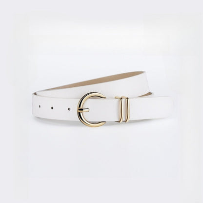 Minimal Double Ring Buckle Belt