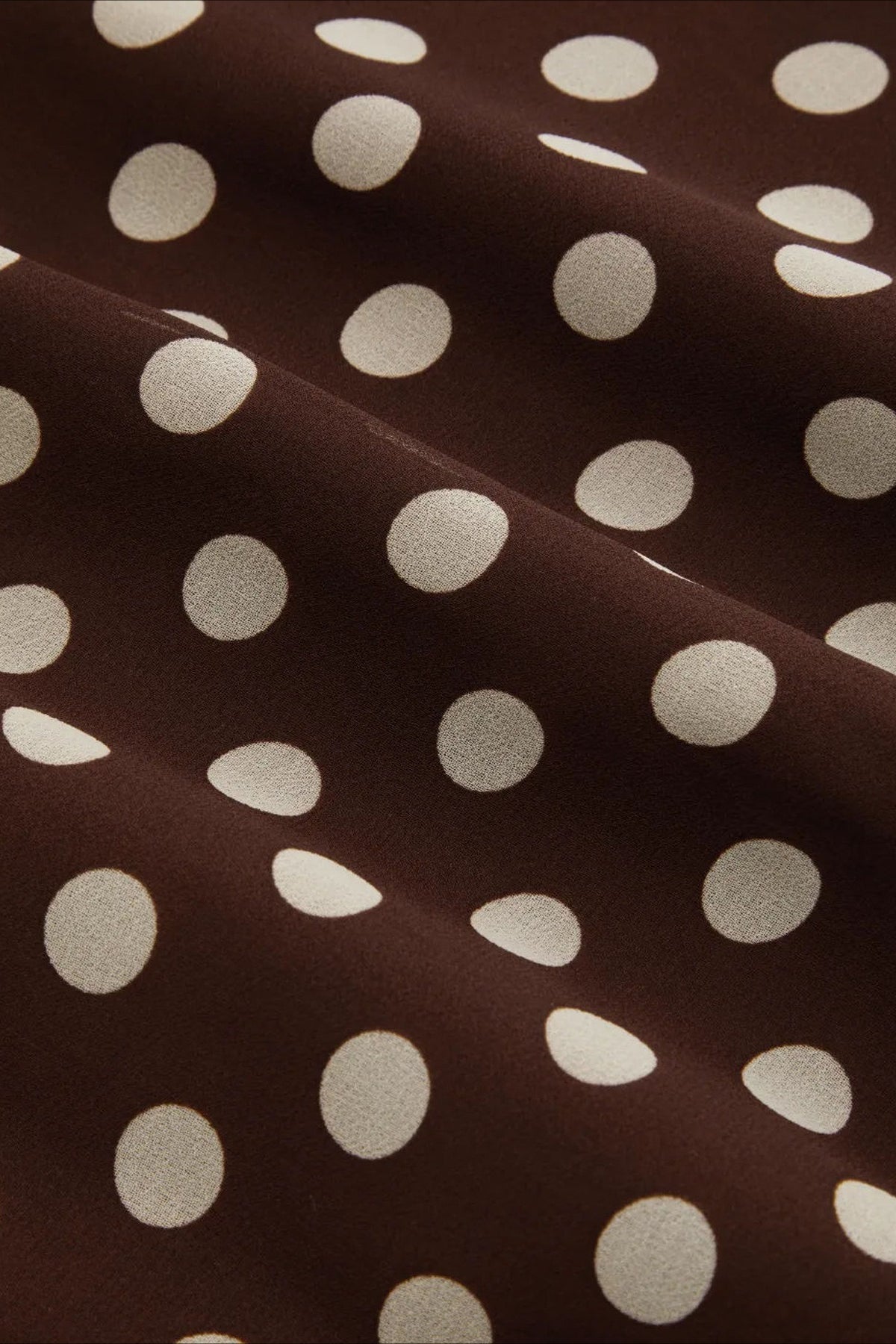 High Waist Polka Dot Chiffon Mermaid Midi Skirt