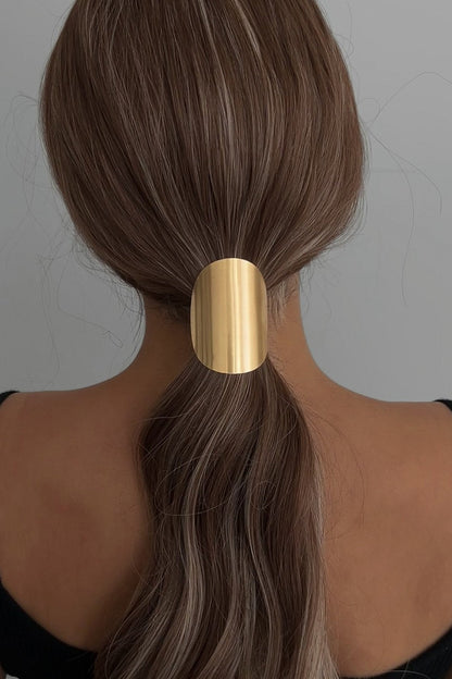 Exaggerated Geometric Metal Hair Cuff