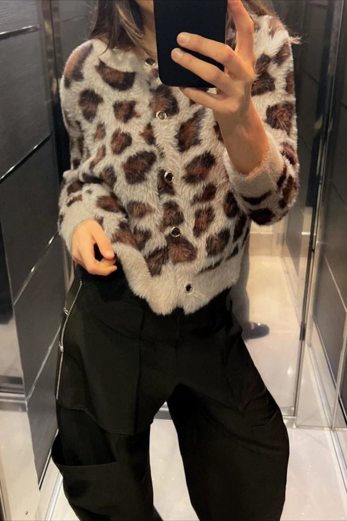 Classic Crewneck Draped Knit Top