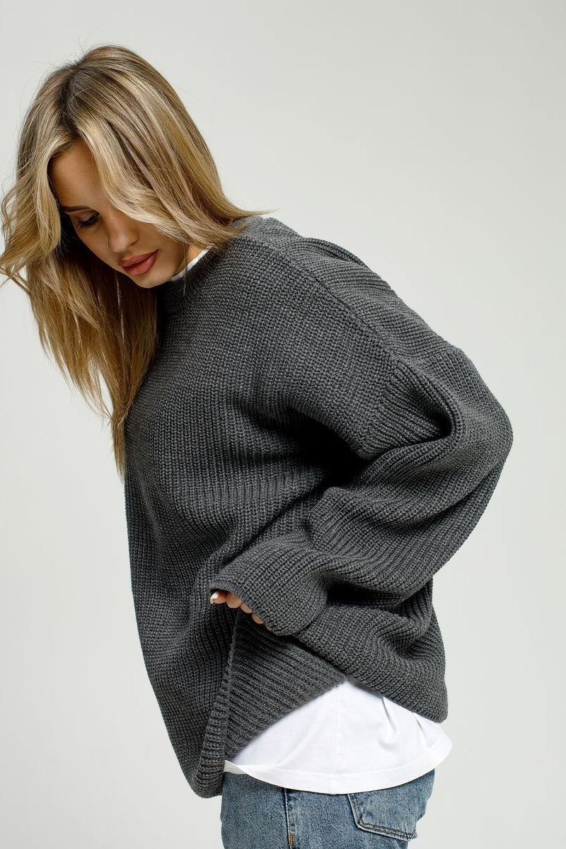 Loose Fit Pullover Knit Sweater
