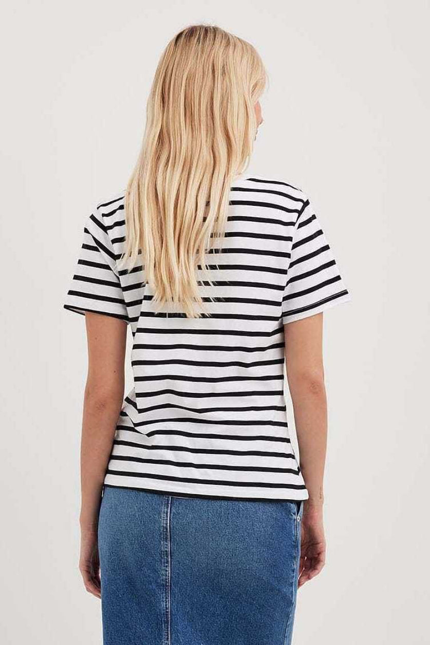 Striped Crew Neck Short Sleeve Tee