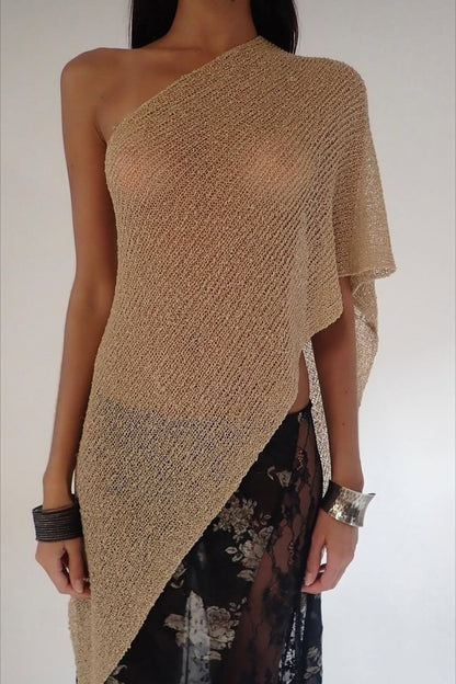 Crochet Hollow Knit Multi Way Cover Up Crop Top
