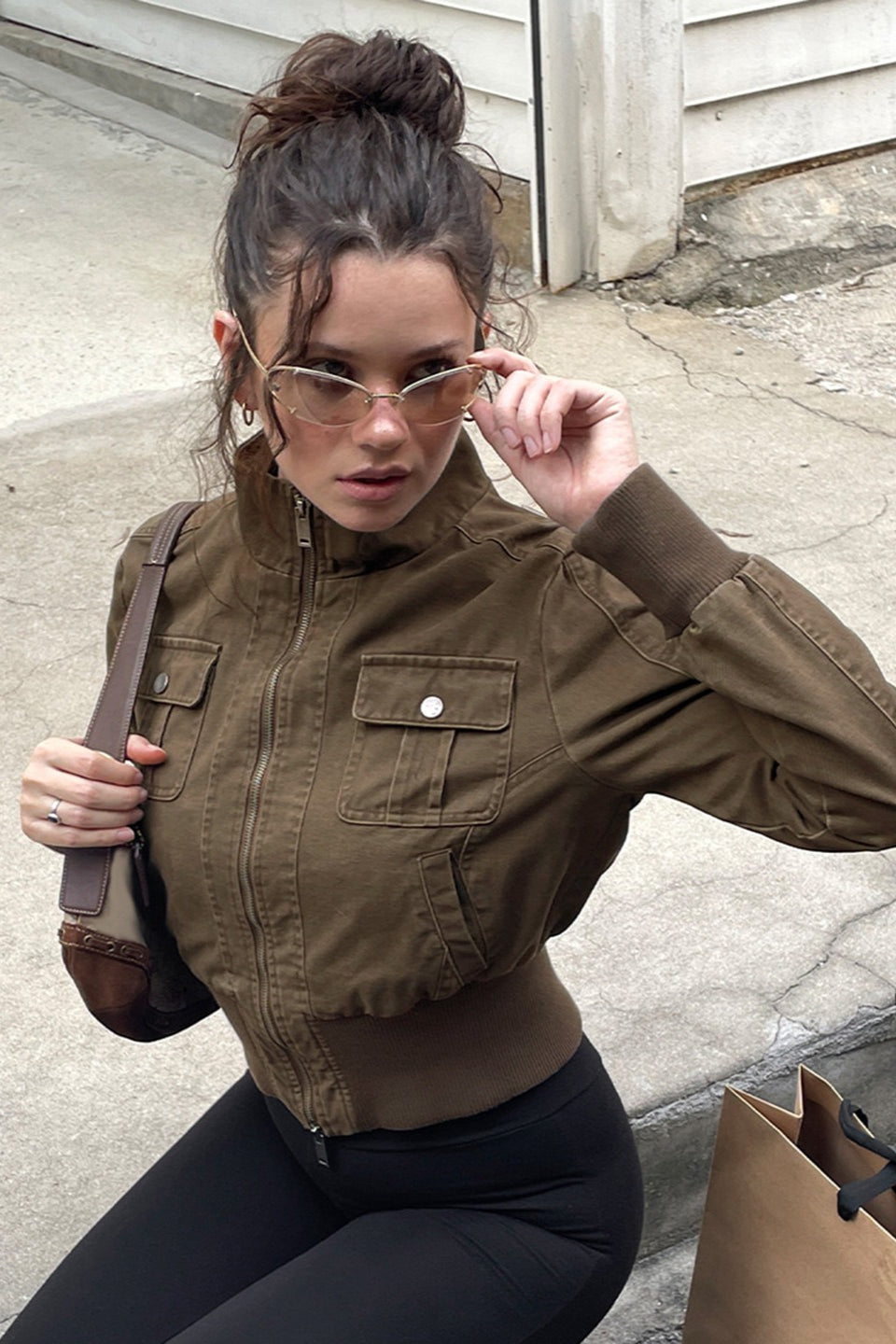 Industrial Ribbed Denim Jacket