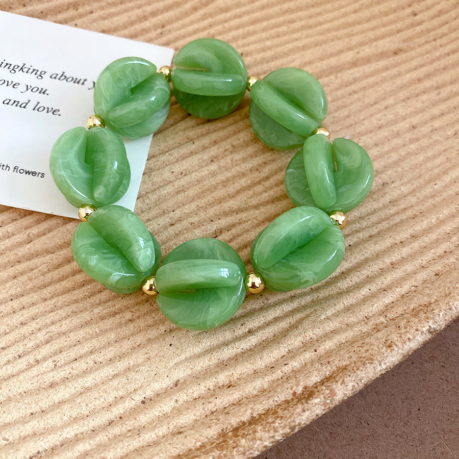 Macaron Shell Beaded Bracelet