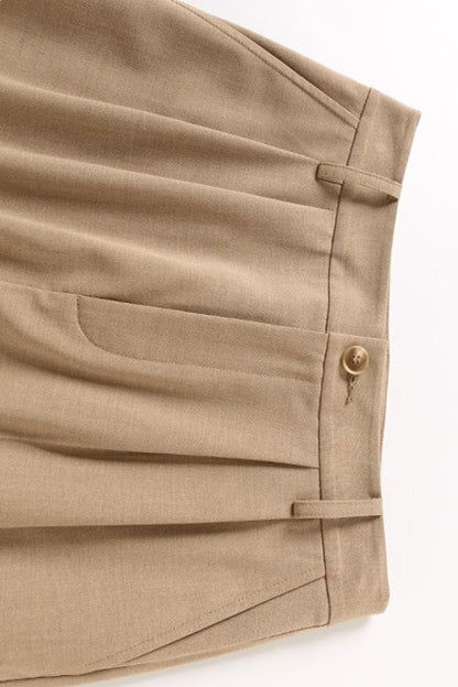 Loose Fit Straight Tailored Casual Shorts