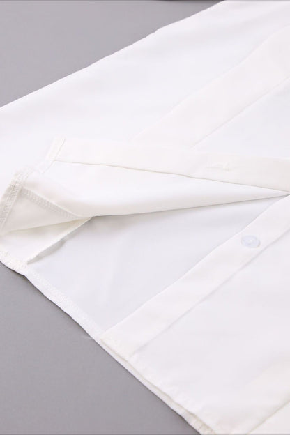 Elegant Structured Shoulder Blouse