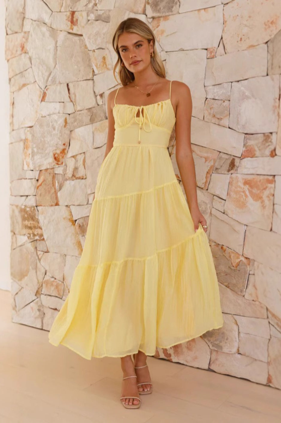 Patchwork Tie Back Flowy Boho Dress