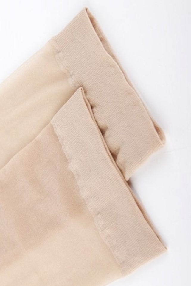 Seamless Sheer Nude Knee High Tights