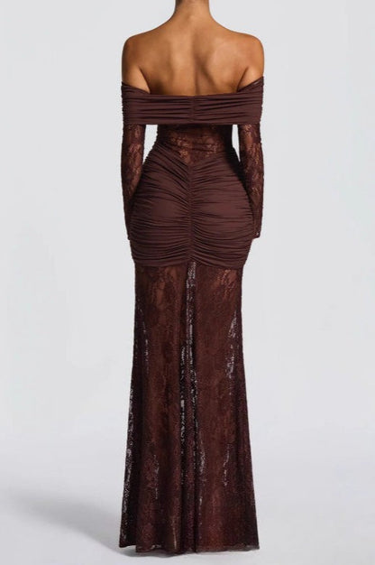 Lace Patchwork Mermaid Lace Dress