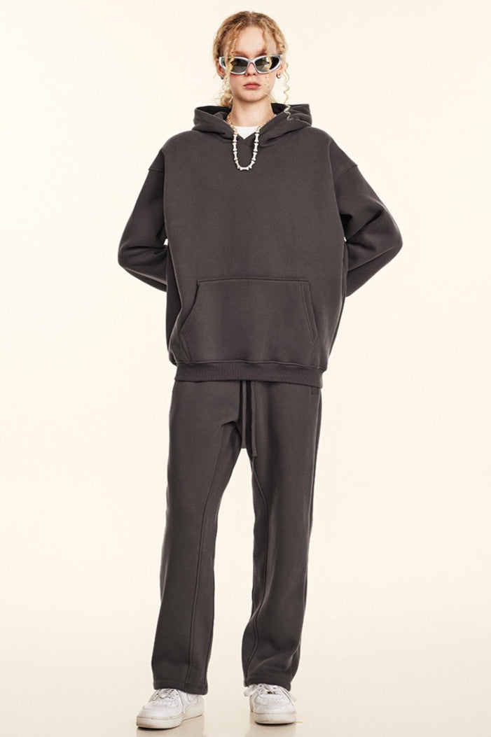 Oversized Heavyweight Fleece Pullover Hoodie