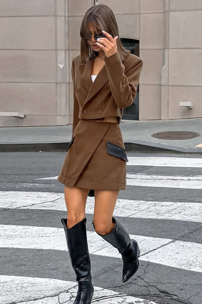 Timeless Brown Tweed Blazer