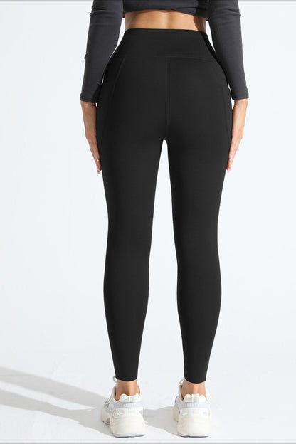 High-Rise Fleece Lined Side Pocket Leggings