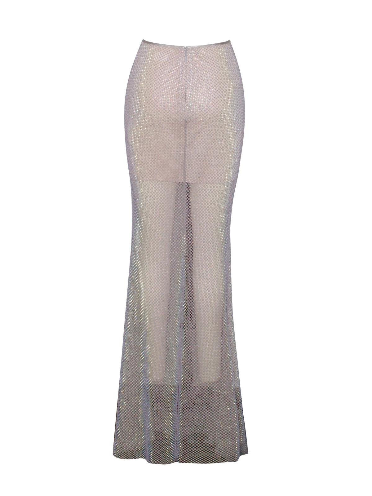 Gloria Mesh Stylish Rhinestone Maxi Skirt