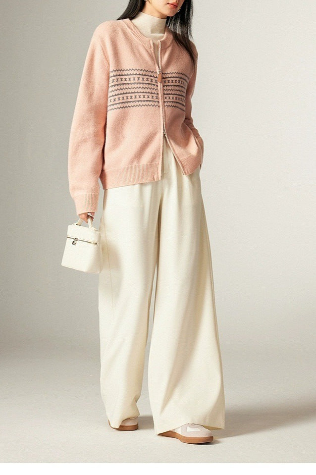 Vintage Jacquard Knit Sweater