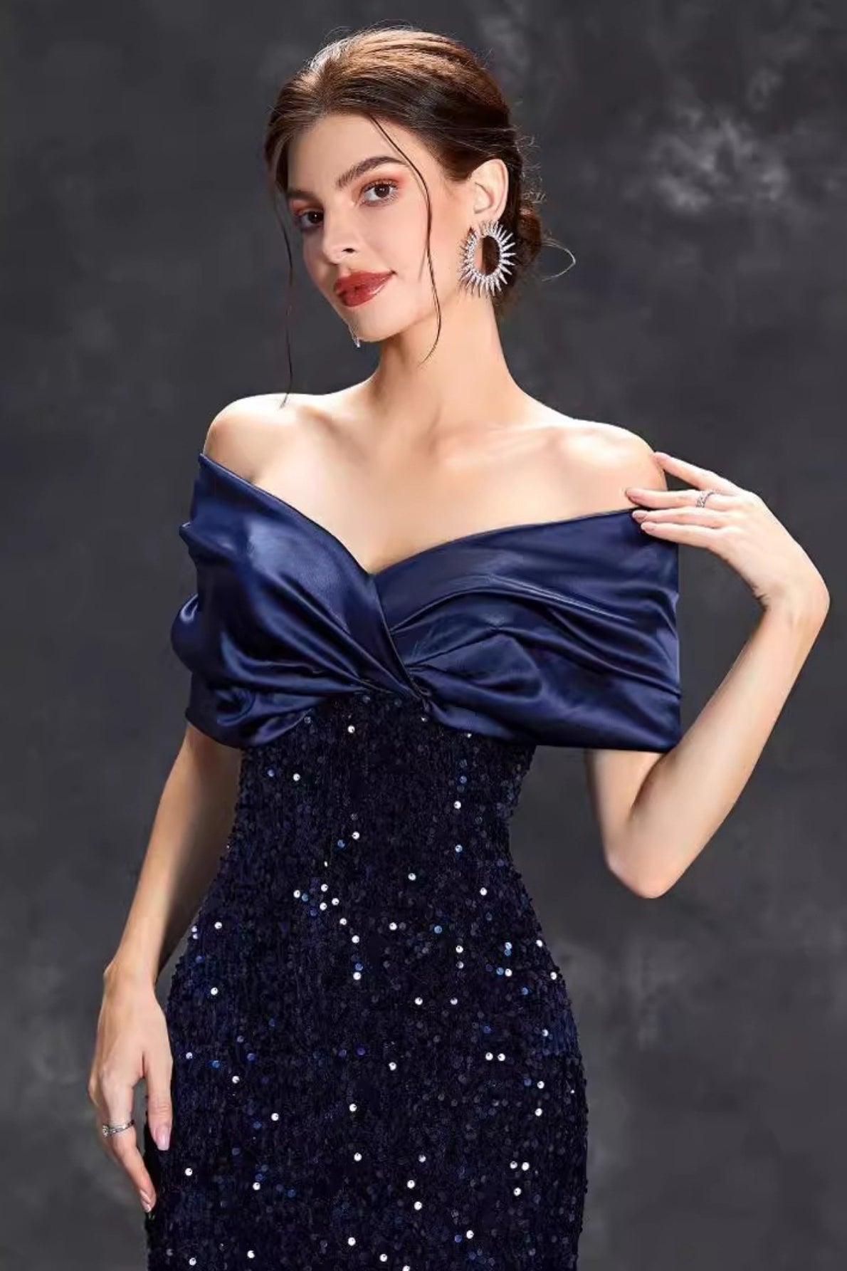 Slit Bodycon Gown Prom Dress