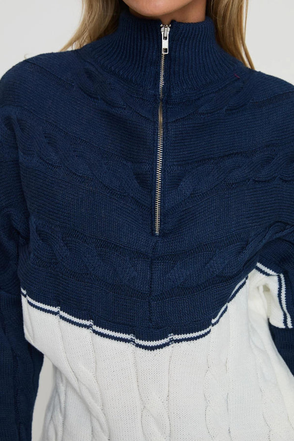 San Seb Quarter Zip Sweater