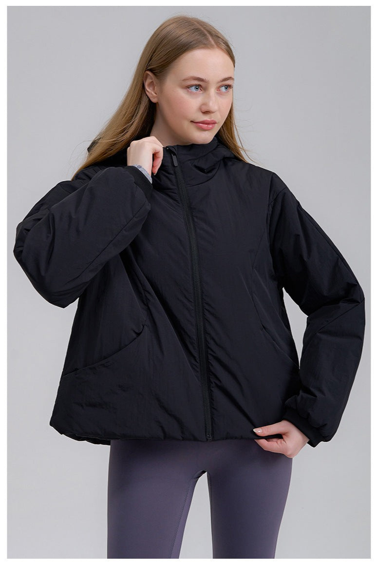 Relaxed Fit Short Puffer Jacket