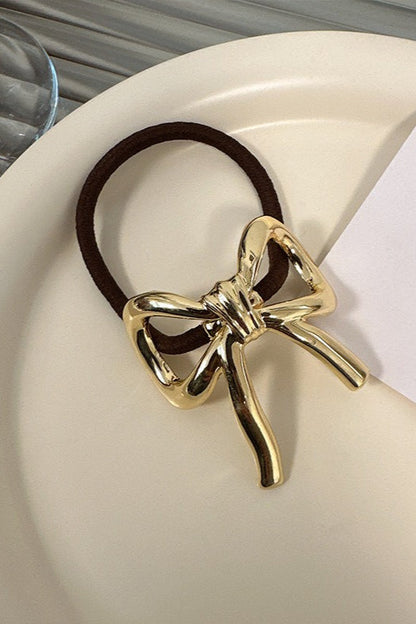 Geometric High-Stretch Metal Accent Hair Cuff