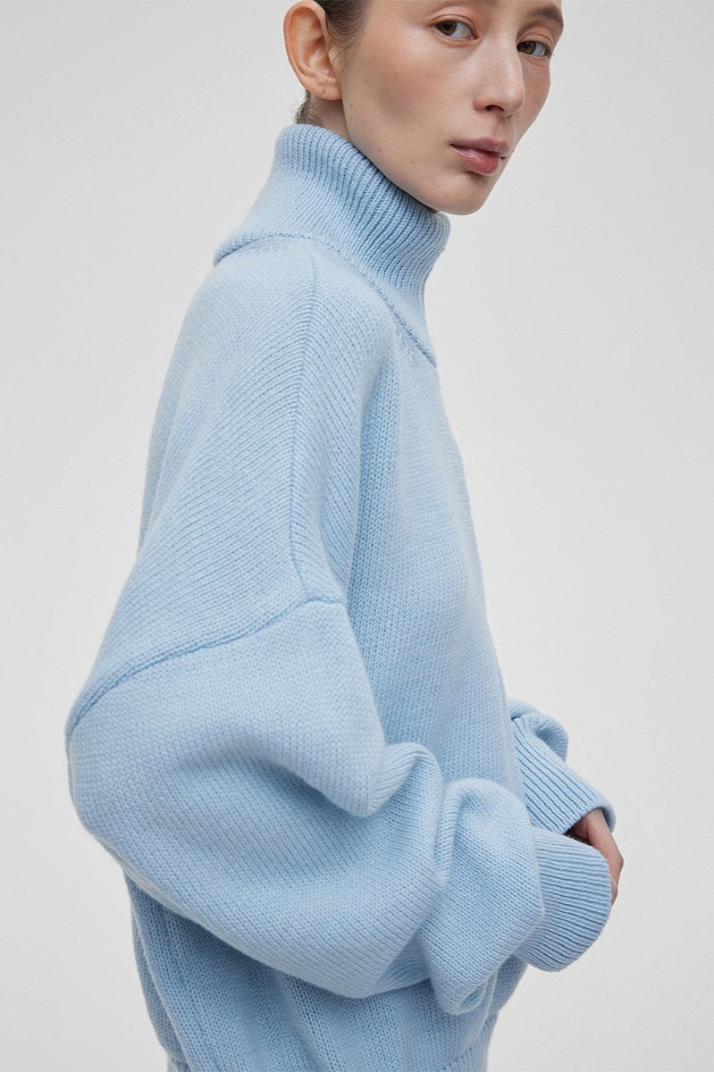 Cozy Half Zip Knit Sweater