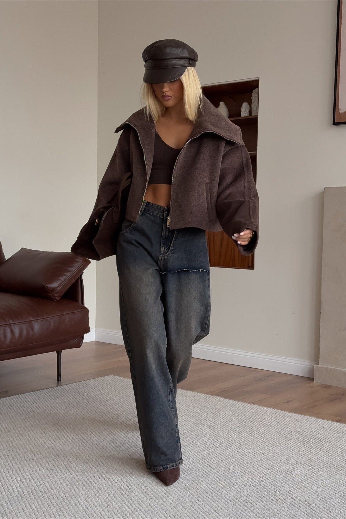 Relaxed Fit Lapel Casual Jacket
