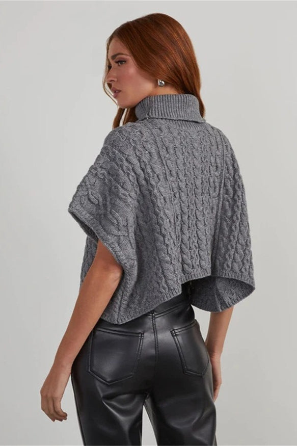 Oversized Turtleneck Pullover Sweater