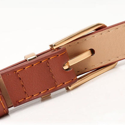 Minimalist Faux Leather Waist Belt