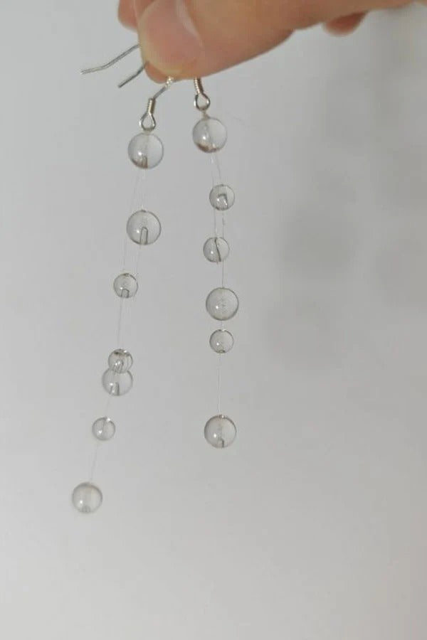 Clear Crystal Dewdrop Earrings