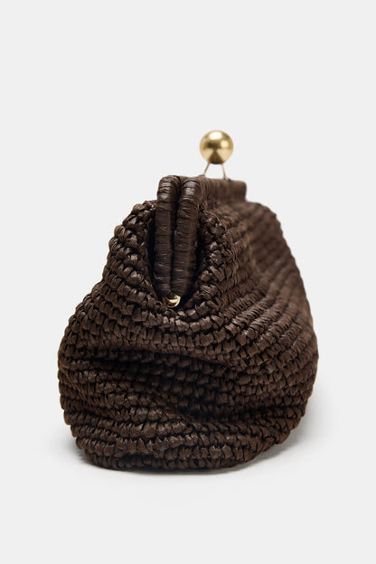 WOVEN CLUTCH BAG