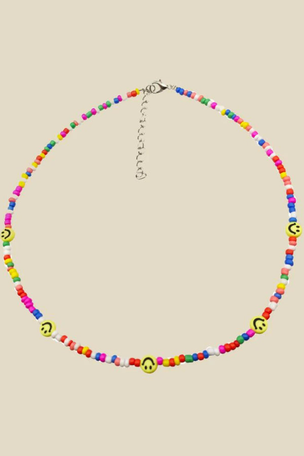Sally Rainbow Millet Beads Pearl Necklace Set
