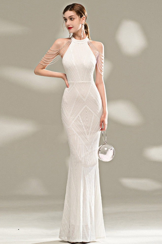 Elegant Slim Fit Long Gown Formal Dress