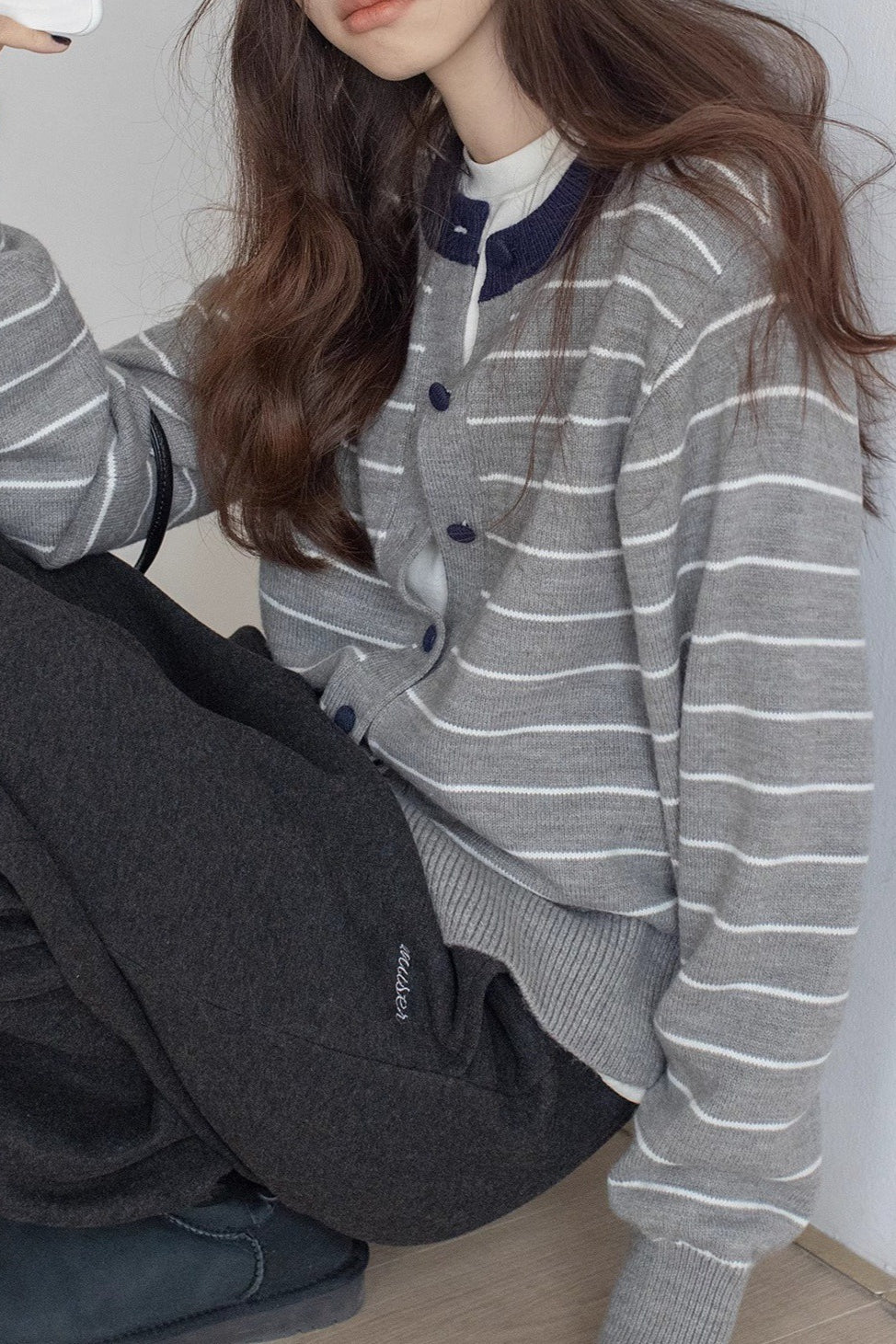 Colorblock Striped Casual Sweater