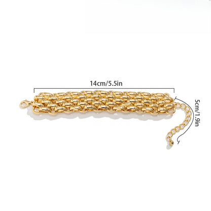 Punk Style Chunky Curb Chain Bracelet
