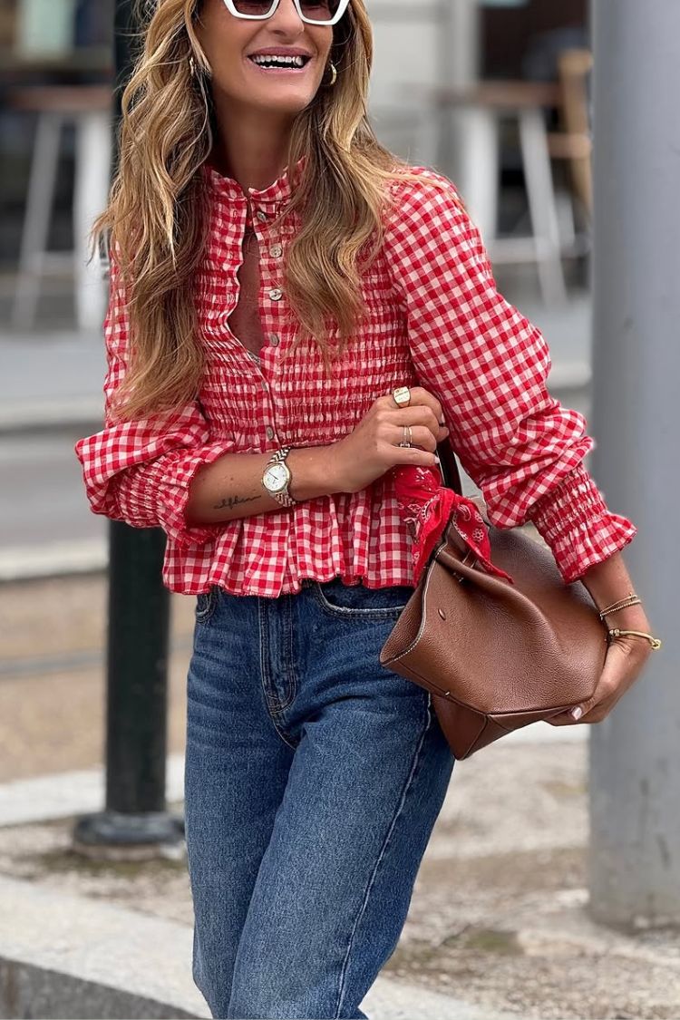 Honeycomb Blouse Nora