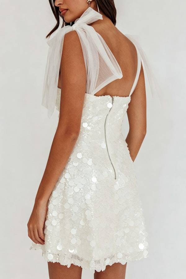 Celeste Glamour Sequin Mini Dress