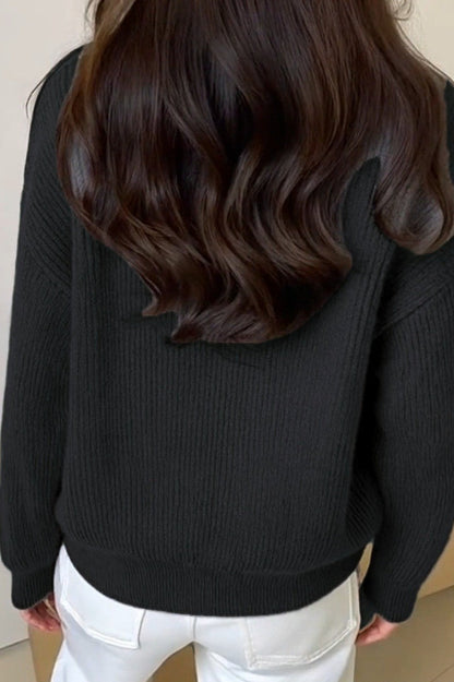 Loose Fit High Neck Sweater