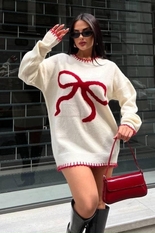 Pullover Bow Detail Sweater