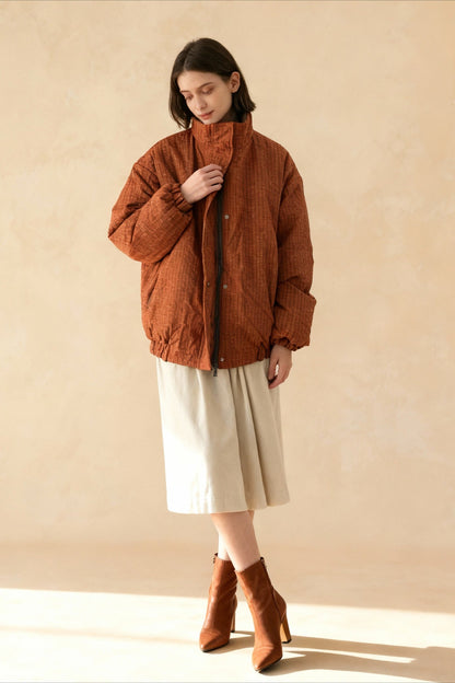 Reversible Brown Cotton Jacket