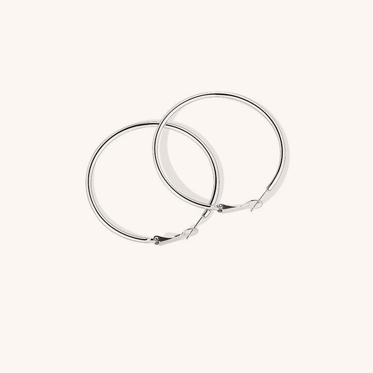 Oversized Titanium Steel Hoop Earrings