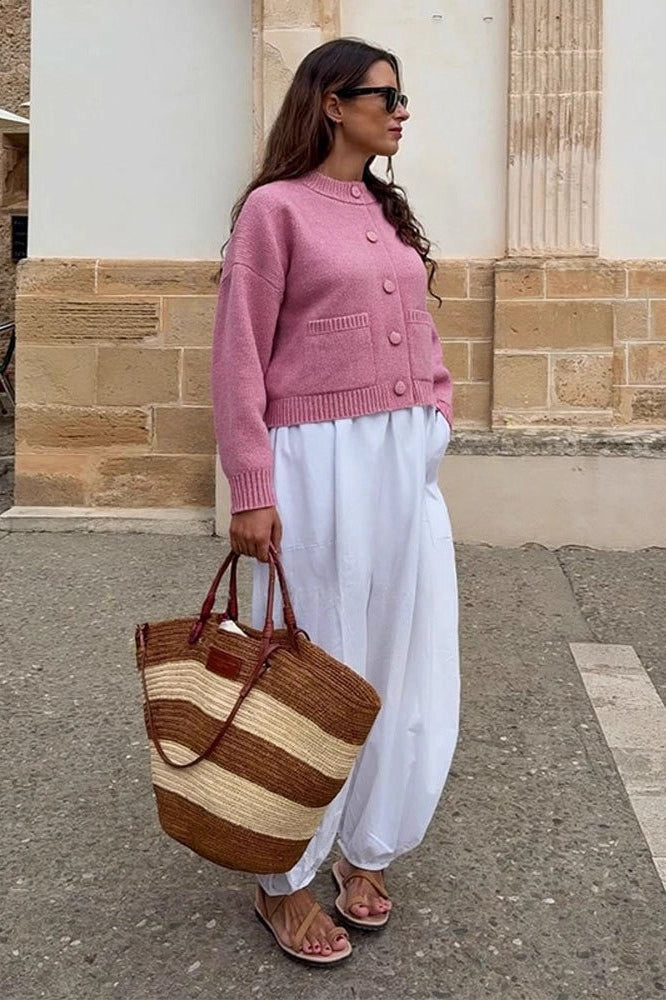 Fashionable Knit Cardigan Sweater