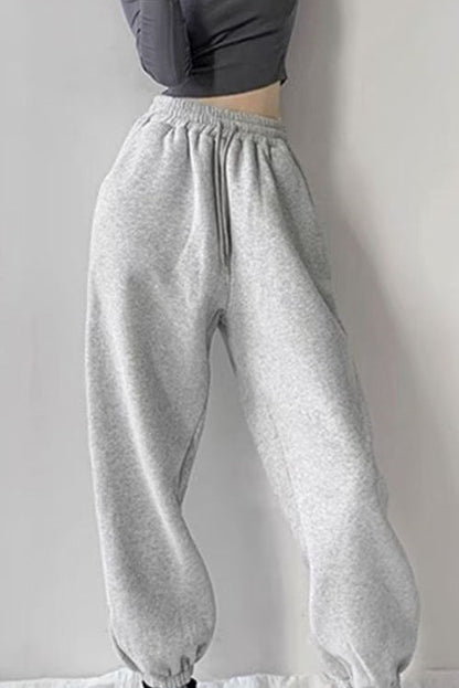 Fleece Lined Loose Knit Pants