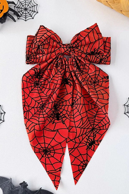 Halloween Spiderweb Bow Hair Clip
