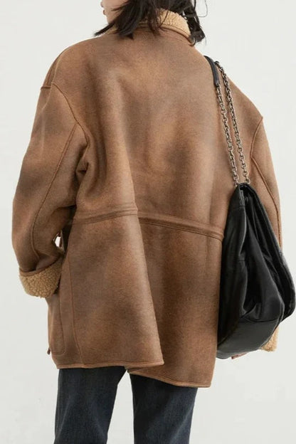Reversible Stand Collar Puffer Jacket
