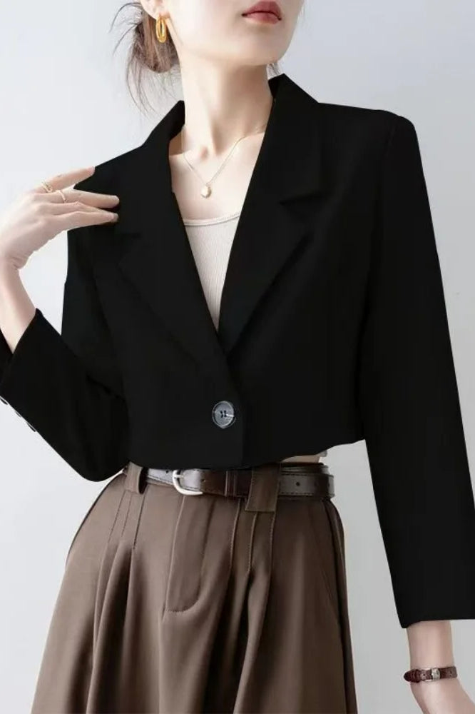 Chic Crop Top Blazer